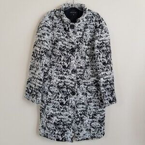Jones New York Textured Snap Front Coat Medium